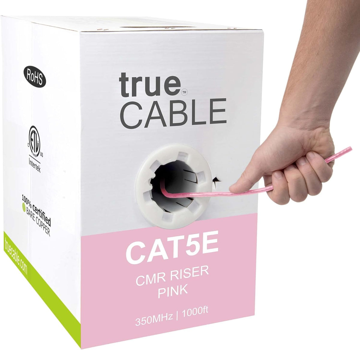 Green 1000ft Cat5e Riser UTP Bulk Ethernet Cable N91326