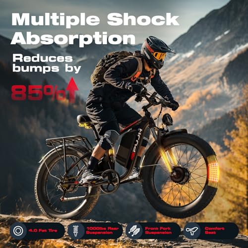 52V 26" Fat Tire Full Suspension Electric Bike C277549