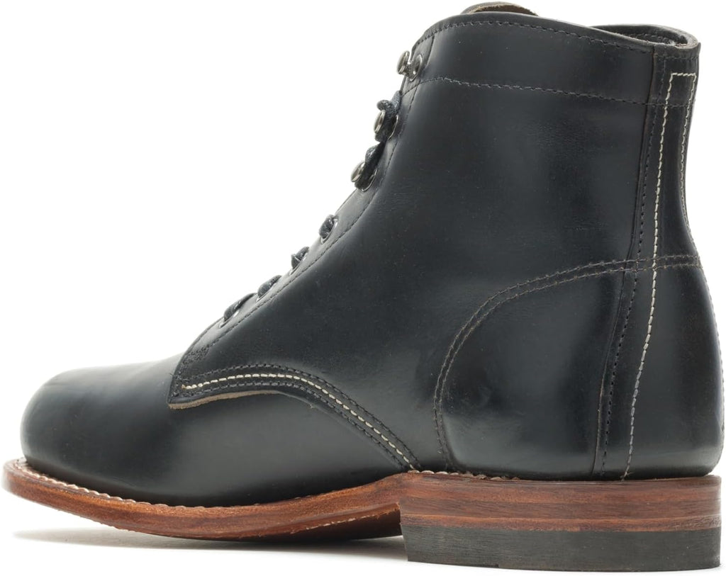 Black Leather 1000 Mile Fashion Boot D900065