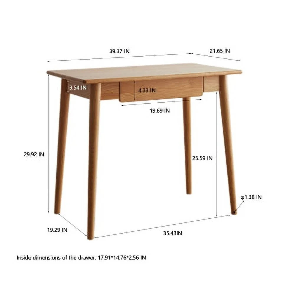 Oak Natural Wood Computer Desk E78623