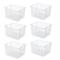 Metal Wire Freezer Basket Organizer with Handles R242