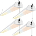 4 FT LED Shop Light 50W 5500Lm Selectable 4 Pack L8097