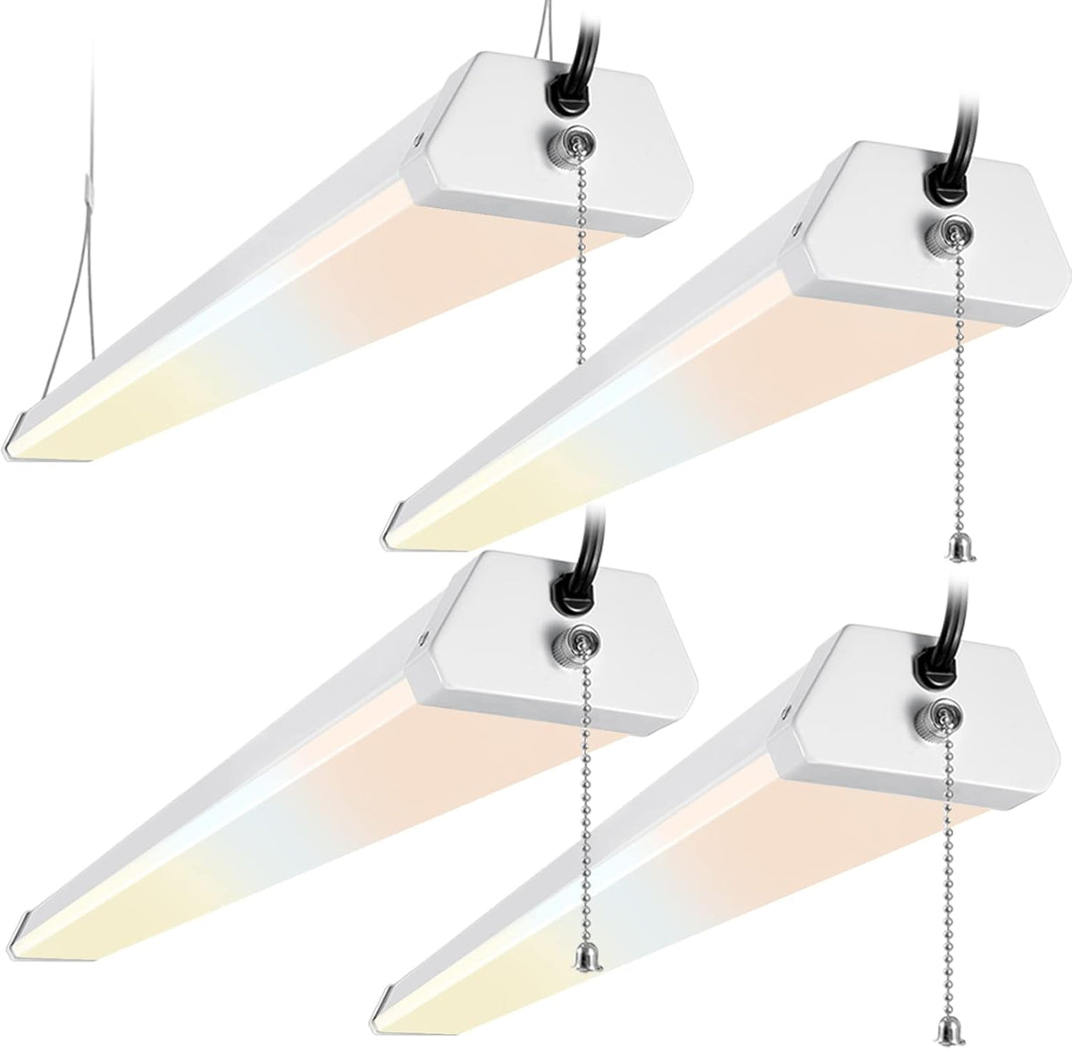 4 FT LED Shop Light 50W 5500Lm Selectable 4 Pack L8097