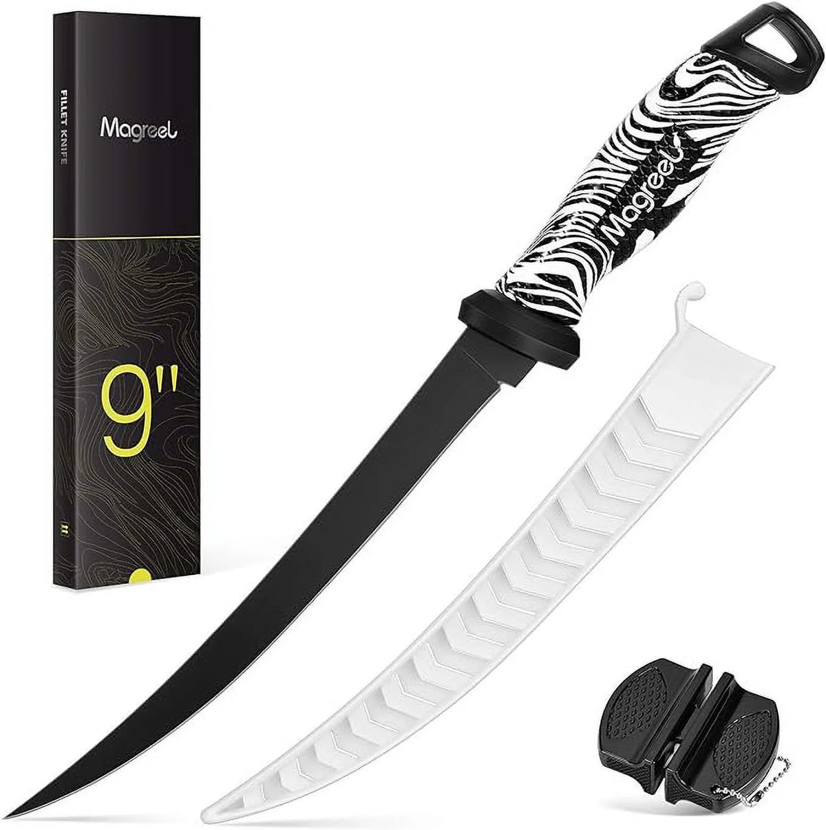 Fillet Knife Stainless Steel Non-Slip Grip V2501