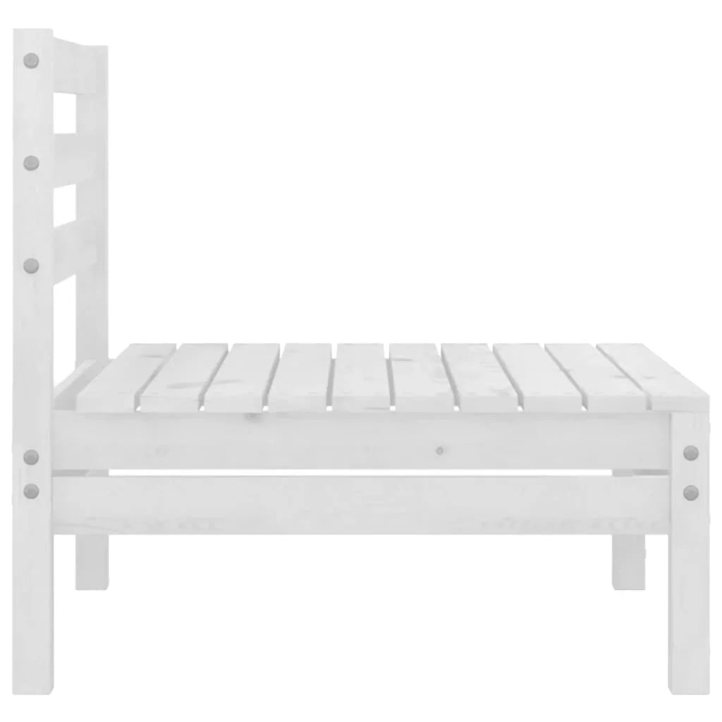 White Solid Pinewood Patio Sofa B101246
