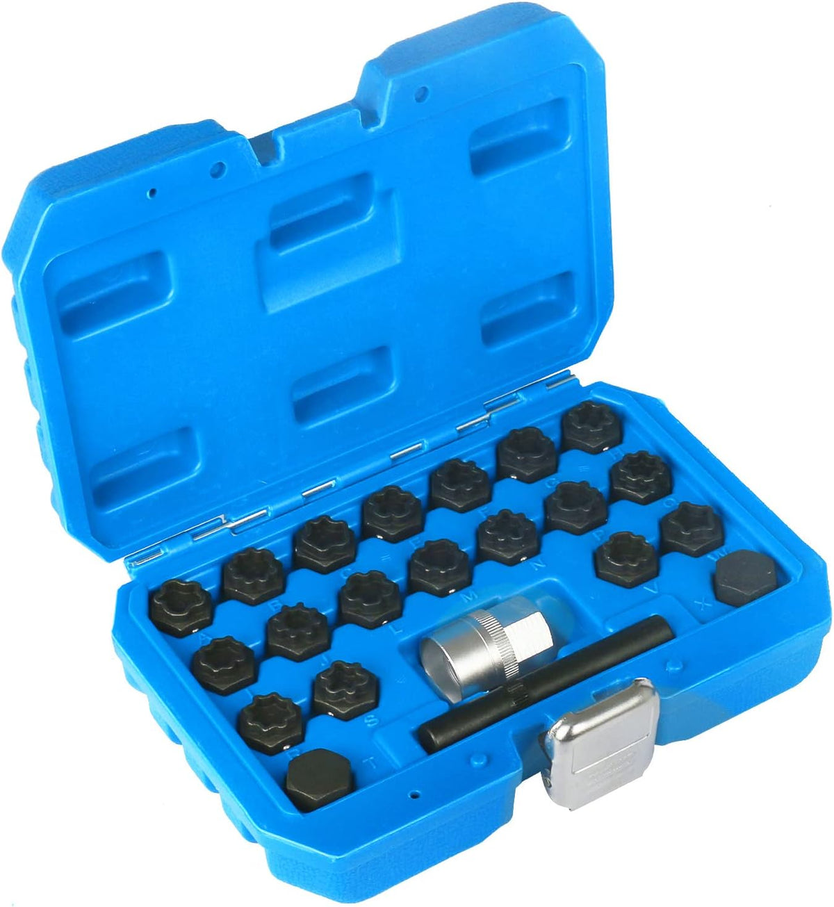 22PCS Wheel Lock Lug Nuts Removal Kit with 1/2'' Driver R756707