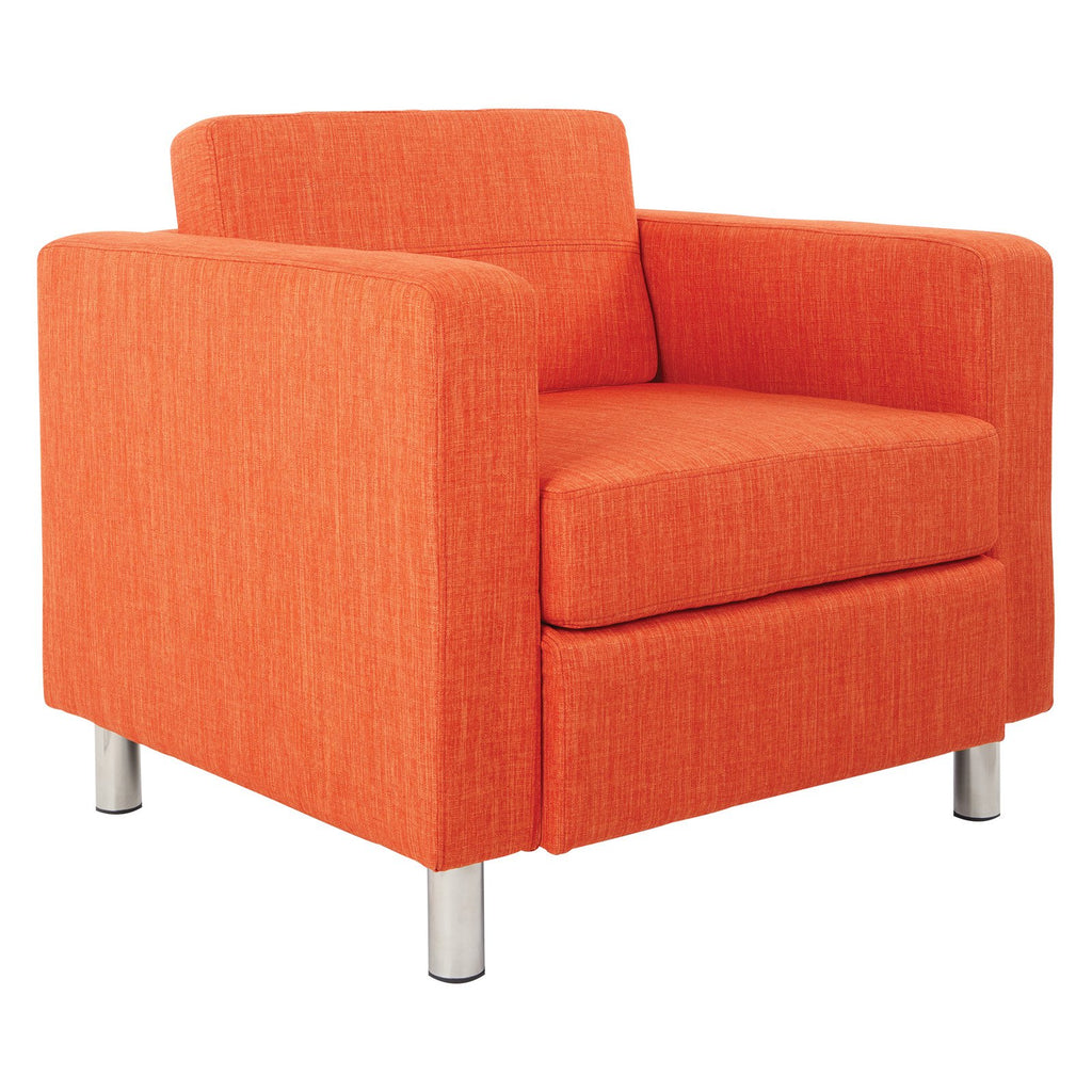 Tangerine Fabric Armchair D296