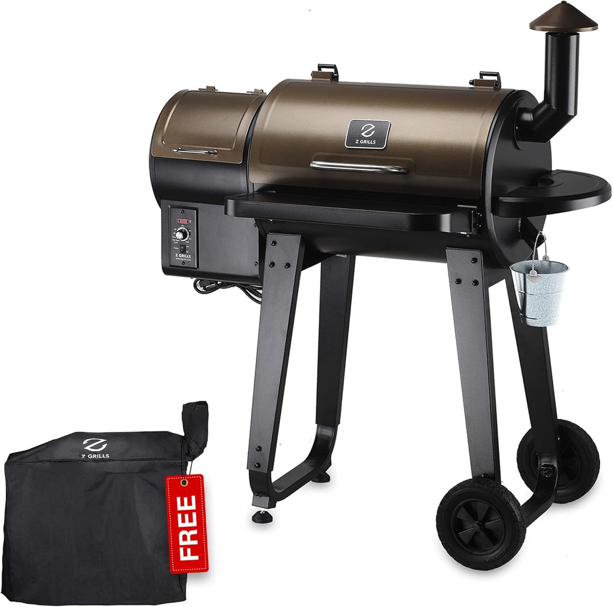 Bronze Wood Pellet Grill & Smoker R451360