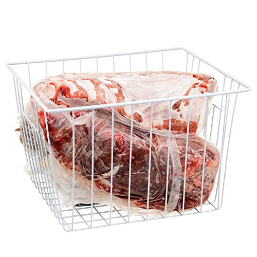 Metal Wire Freezer Basket Organizer with Handles R242