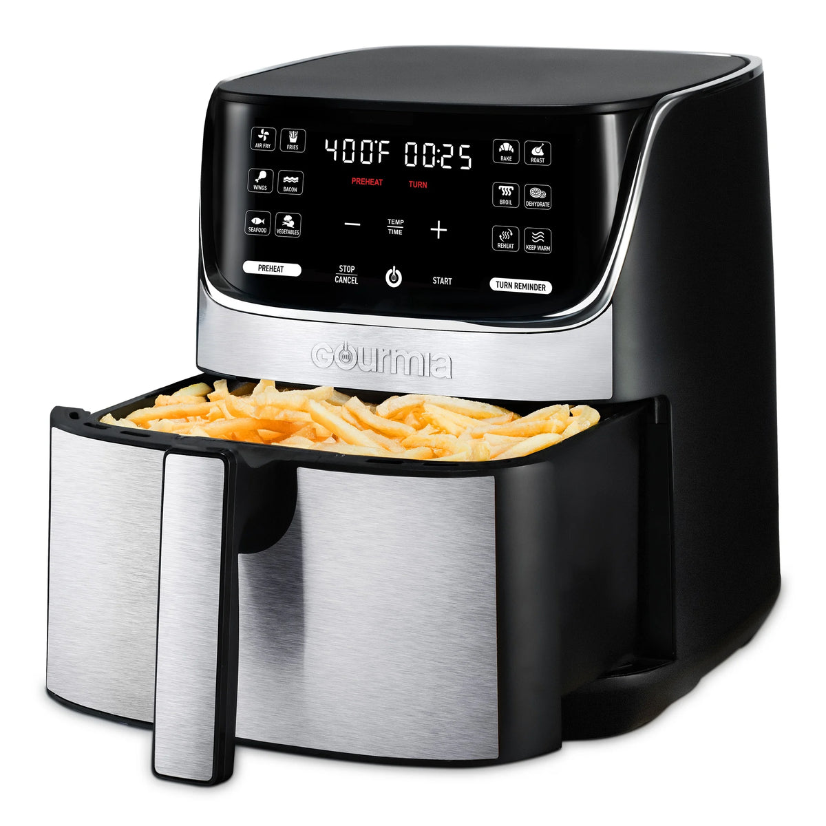 7 QT Digital Air Fryer with 12 One Touch Presets L497657