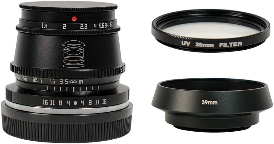 35mm F1.4 APS-C Format Manual Focus Fixed Lens for Fuji X Mount Cameras Black U1020