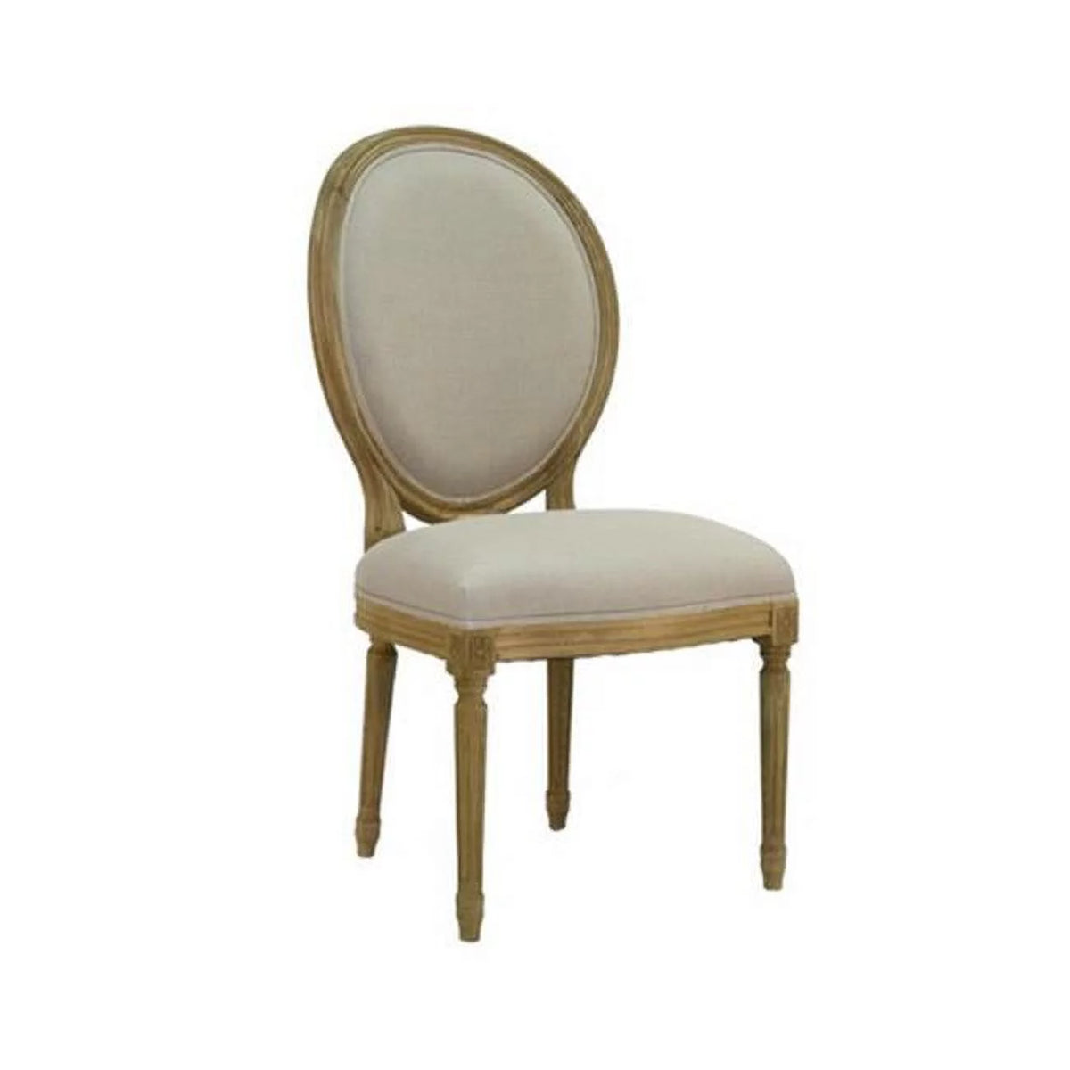 Natural Linen Side Chair S179