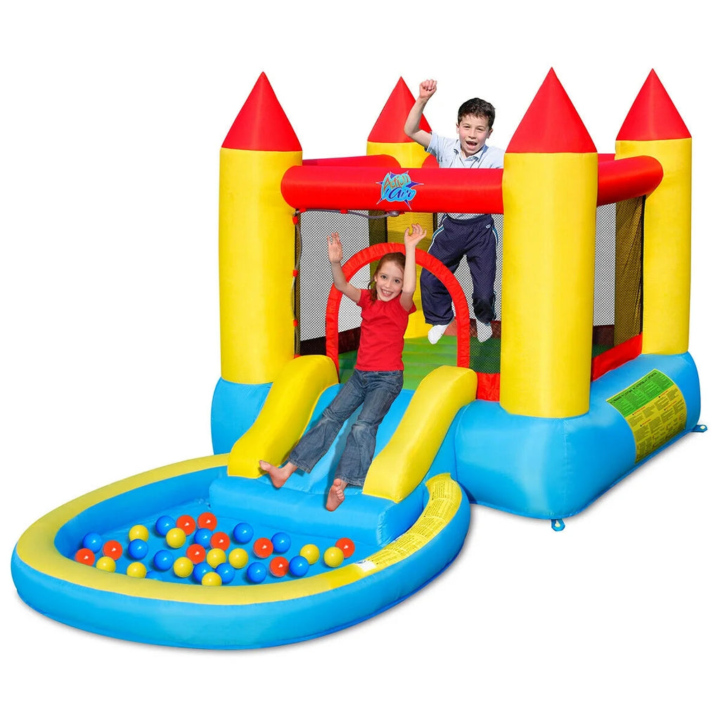 Inflatable Bounce House with Pool and 480W Blower Y925