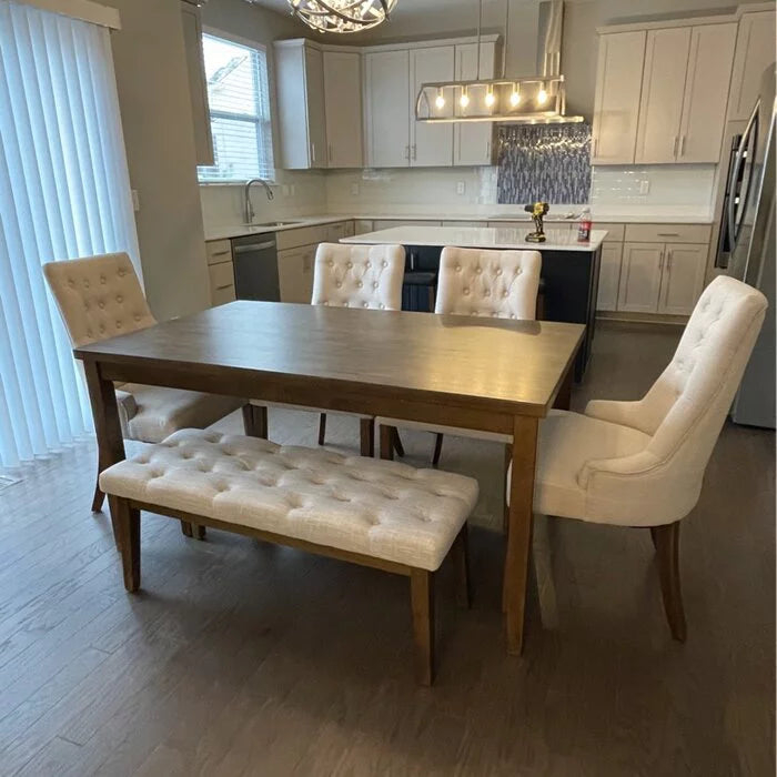 Beige Upholstered Bench O89728