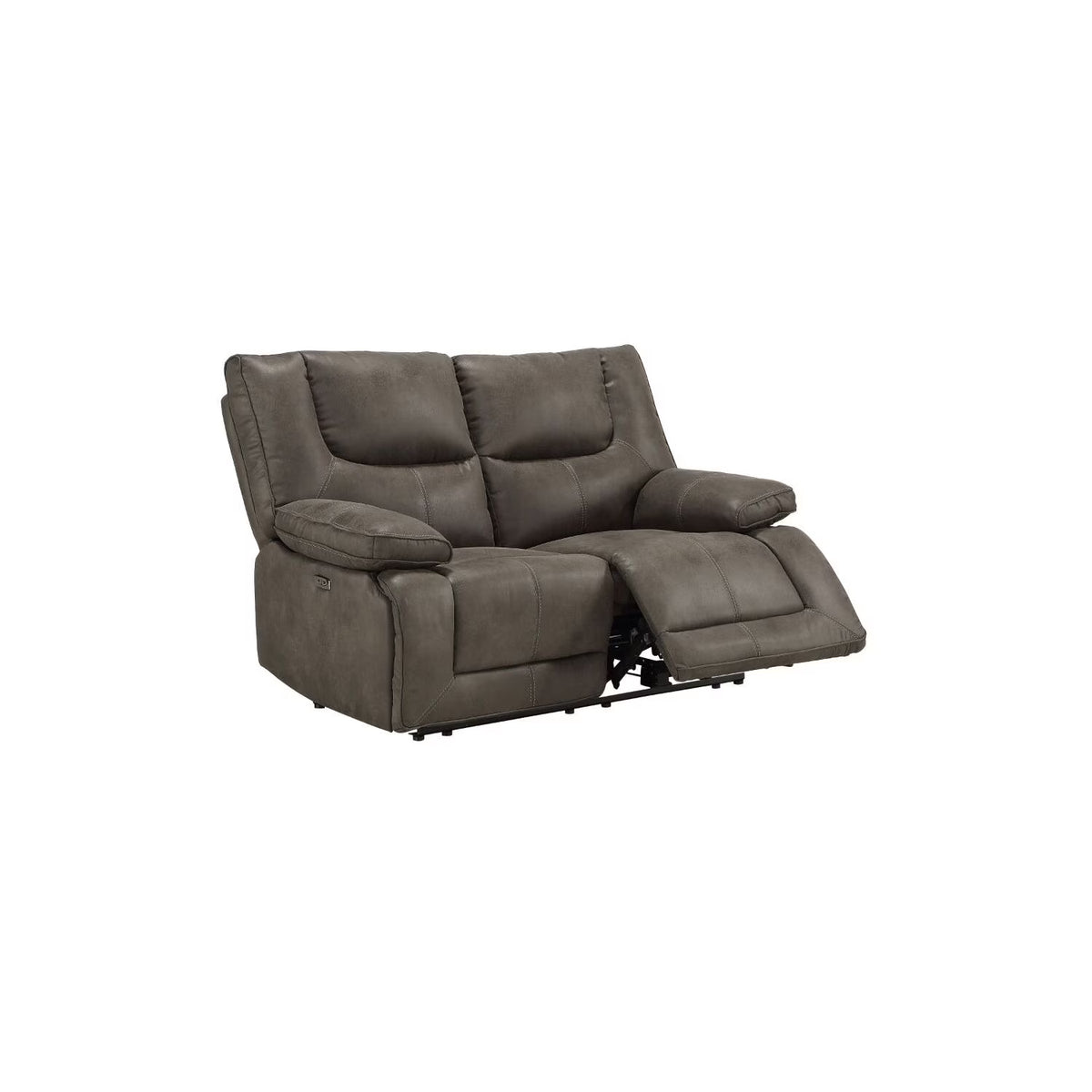 Gray Fabric Power Motion Loveseat I202
