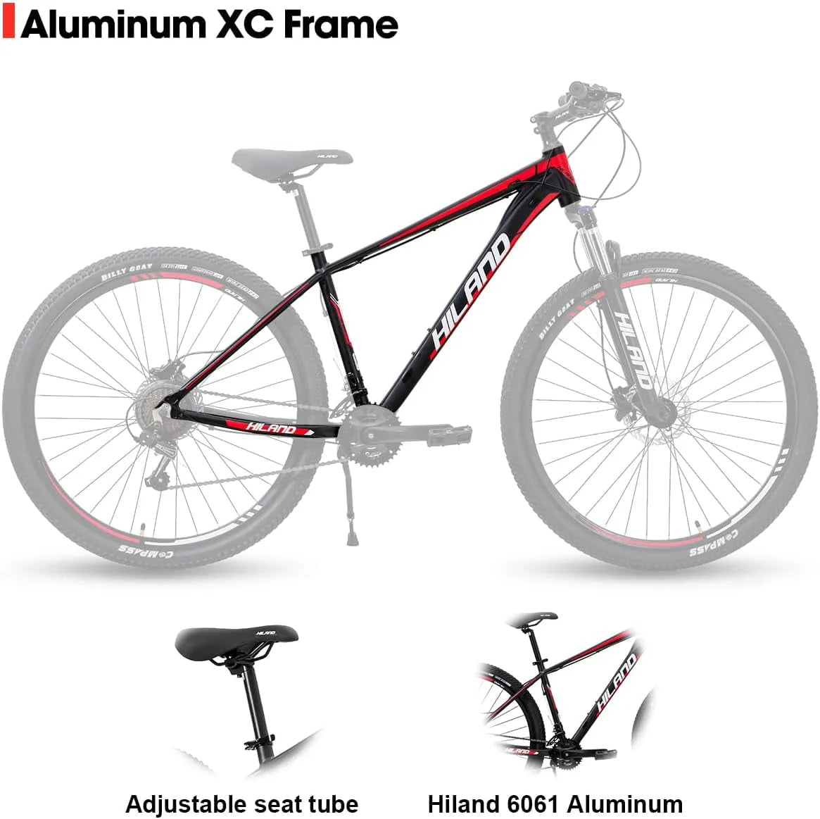 29 Inch Black Hardtail Mountain Bike F4209