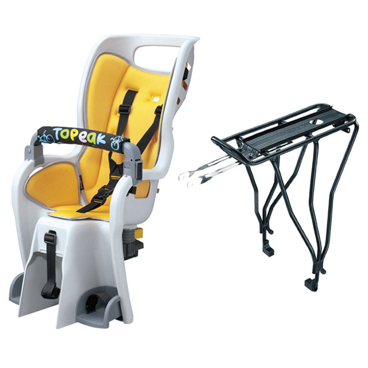 Yellow Baby Seat with Rack I826434