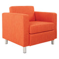 Tangerine Fabric Armchair D296