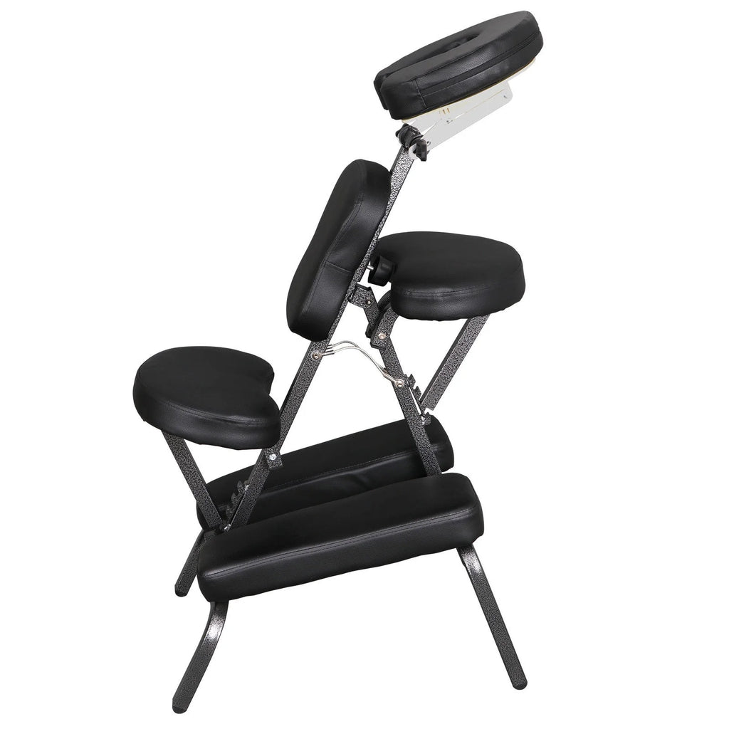 Portable Black Leather Massage Chair R639