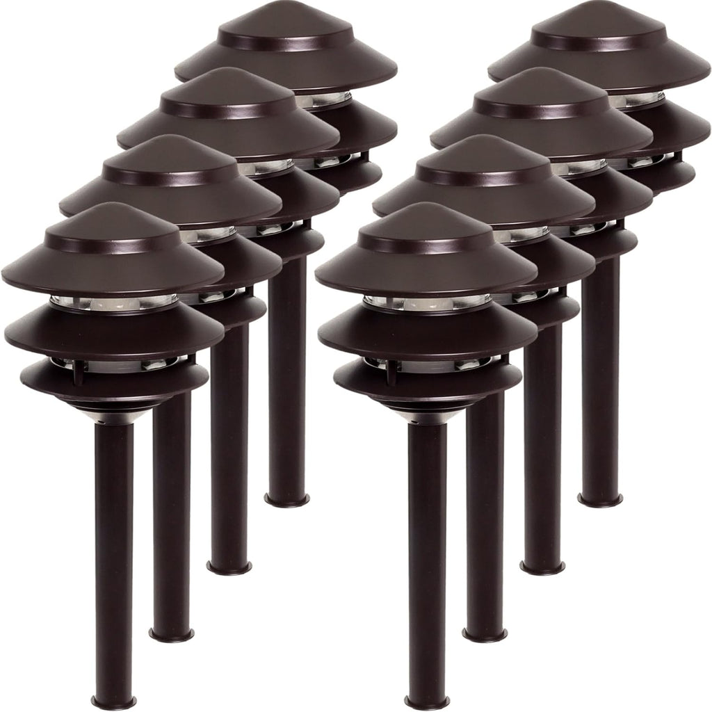 4 Pack 2.4W Low Voltage LED Landscape Pathlight X896308