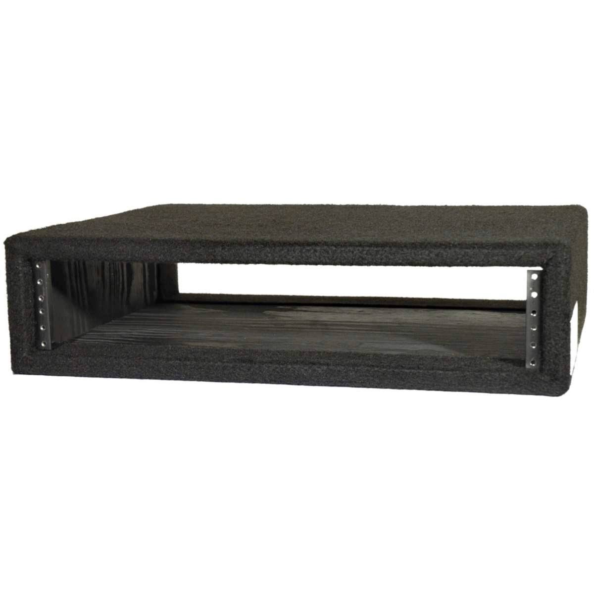 Black 2U Studio Equipment Rack Shell H78435