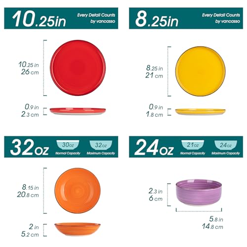 24 Piece Stoneware Dinnerware Set U2028