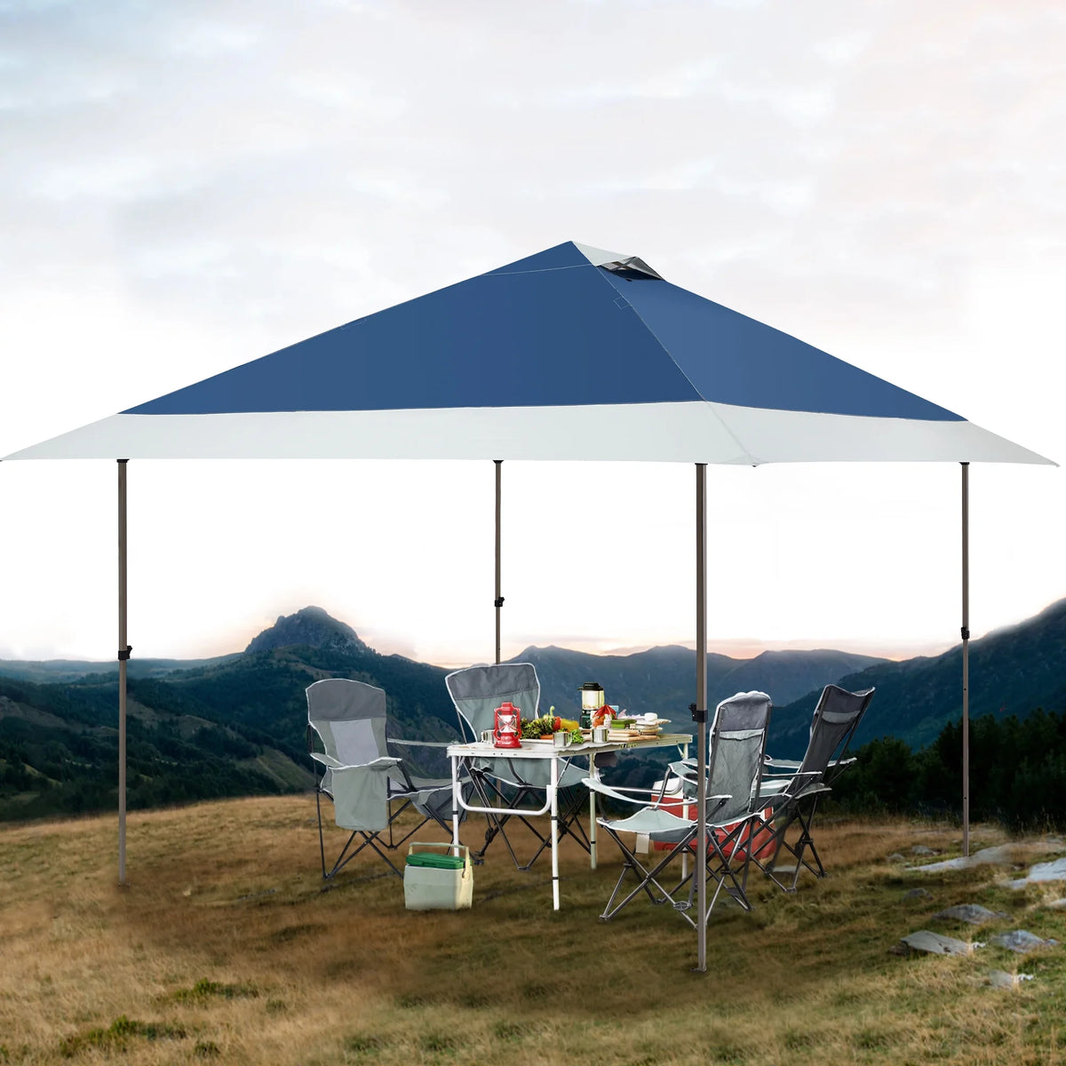 13'x13' Pop-up Canopy with Auto Extending Eaves B897179