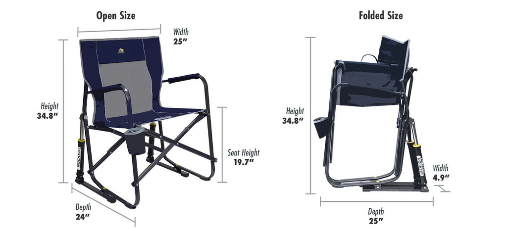 Royal Blue Mesh Outdoor Rocking Chair 2 Pack Z972