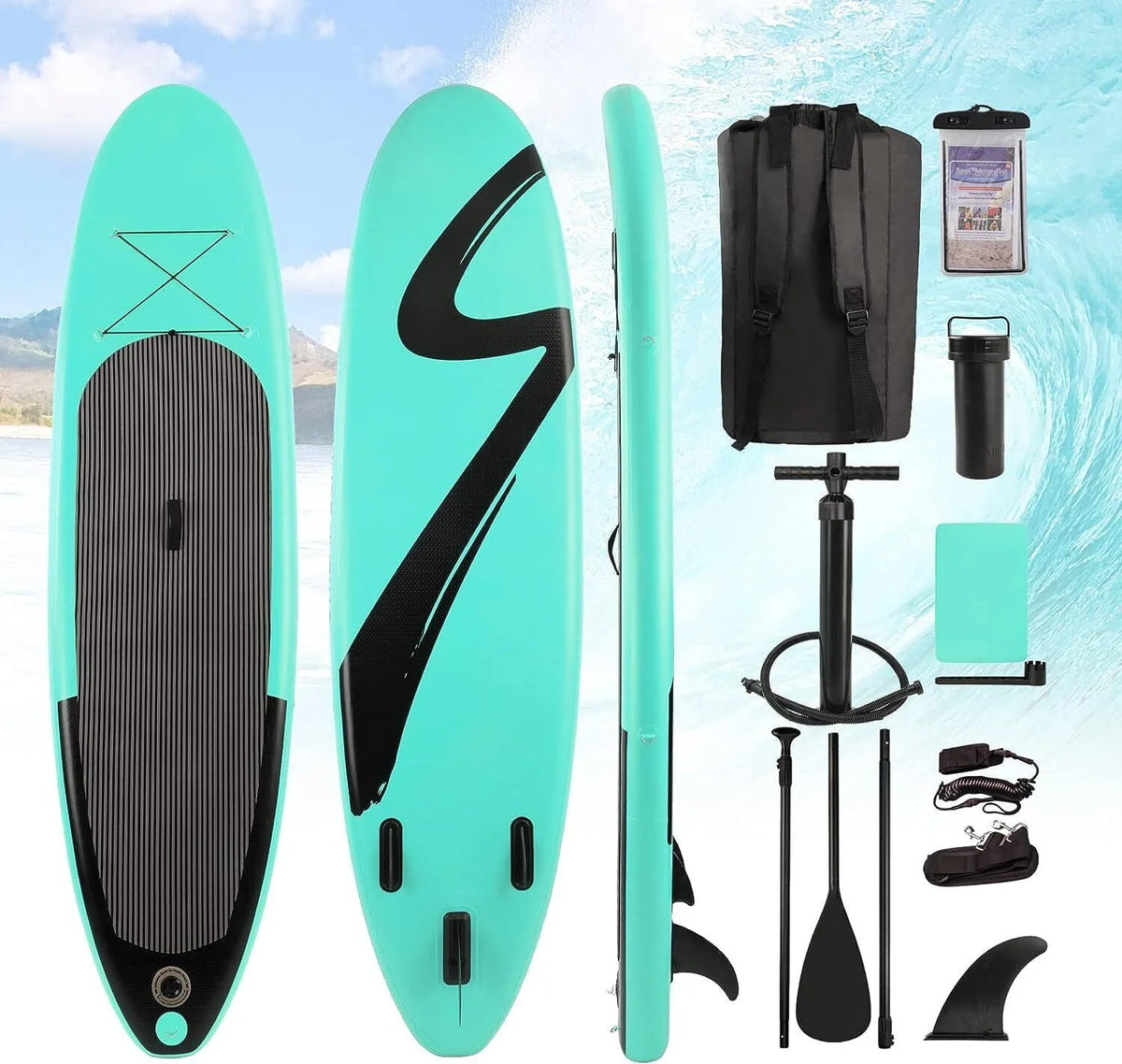 Inflatable Stand Up Paddle Board with Non-Slip Deck V4128