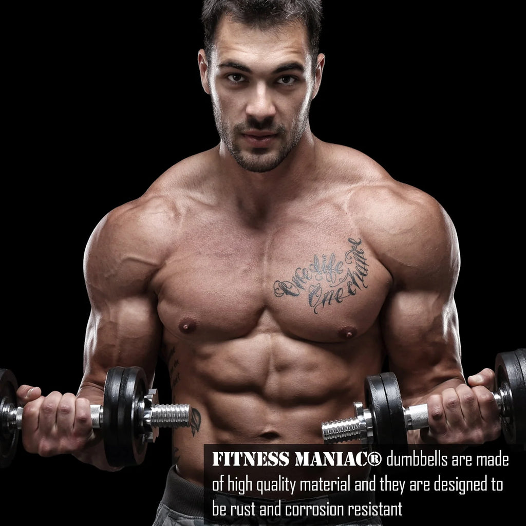 65 lbs Adjustable Cast Iron Dumbbells Set O5940