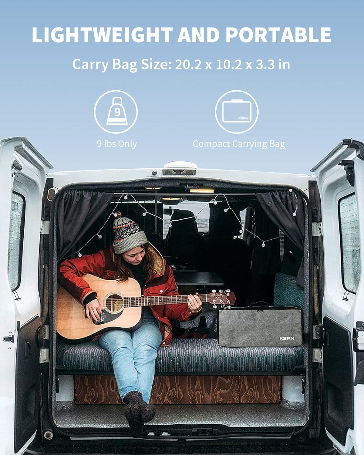 Outdoor Projector Screen with Stand, 120 Inch, Double Sided Projection Screen with Bag U71548