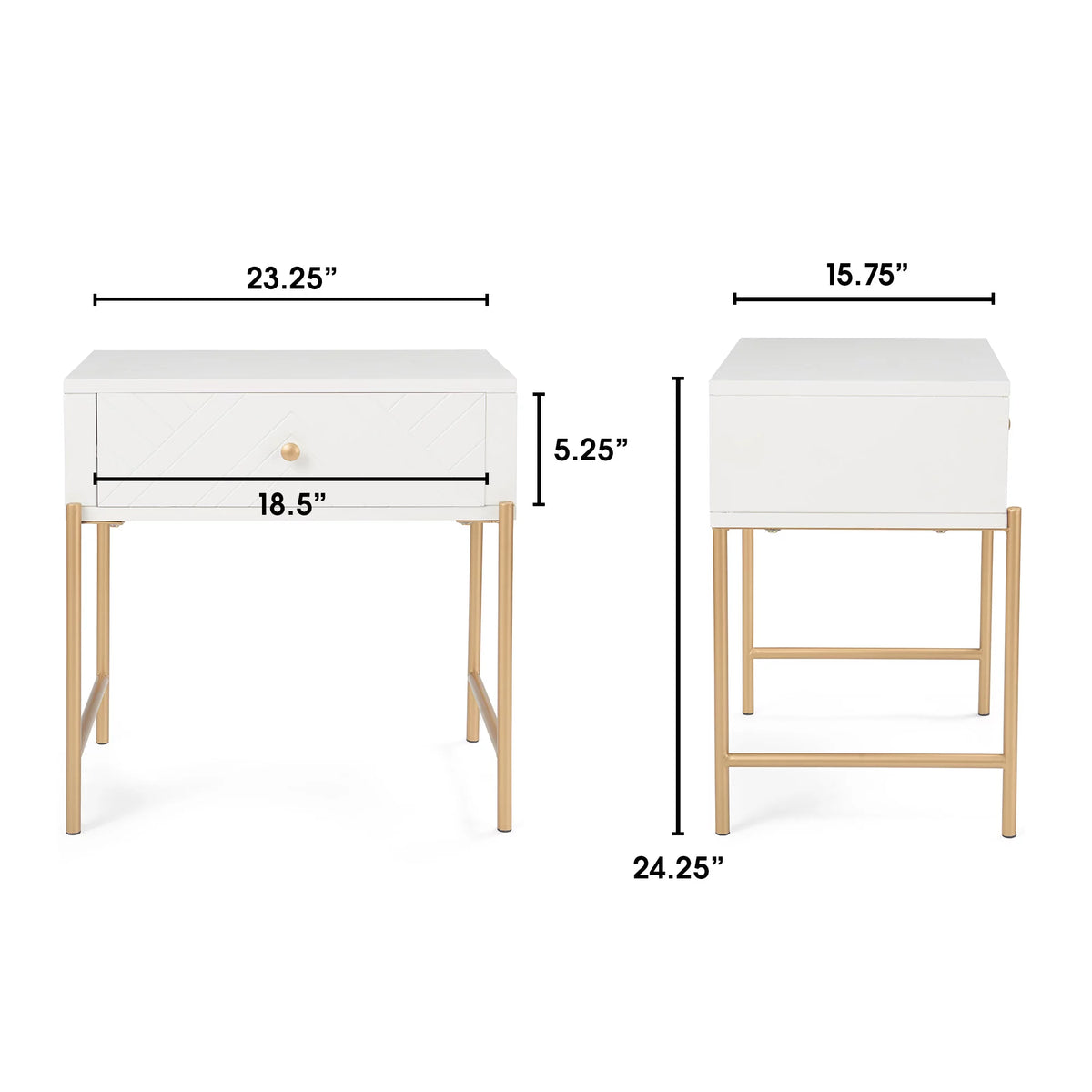 Square End Table with Drawer Z7794