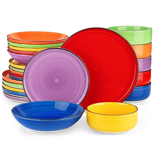24 Piece Stoneware Dinnerware Set U2028