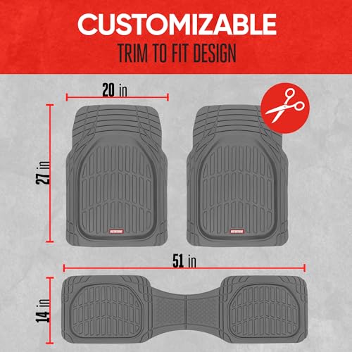 Black All-Weather Automotive Floor Mats Full Set M8492