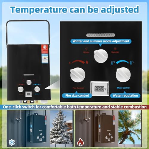 Portable Propane Tankless Water Heater 6L X3982