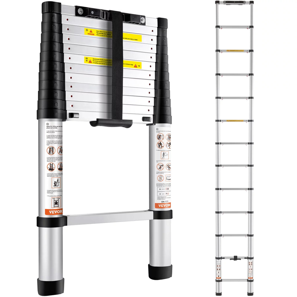 10.5FT Aluminum Telescoping Ladder L127