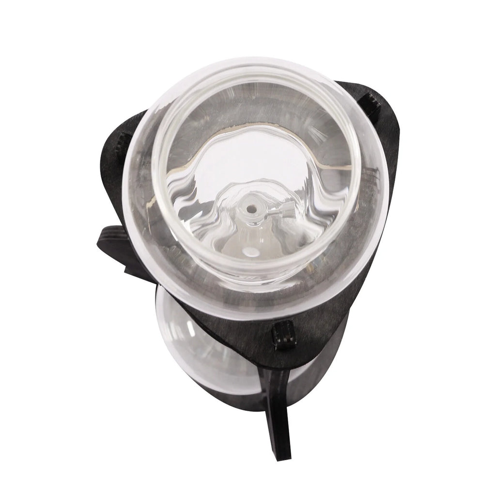 600ml Retro Manual Coffee Dripper Cold Brew Drip Tower Coffee Maker 6-8 Cup Gray A301