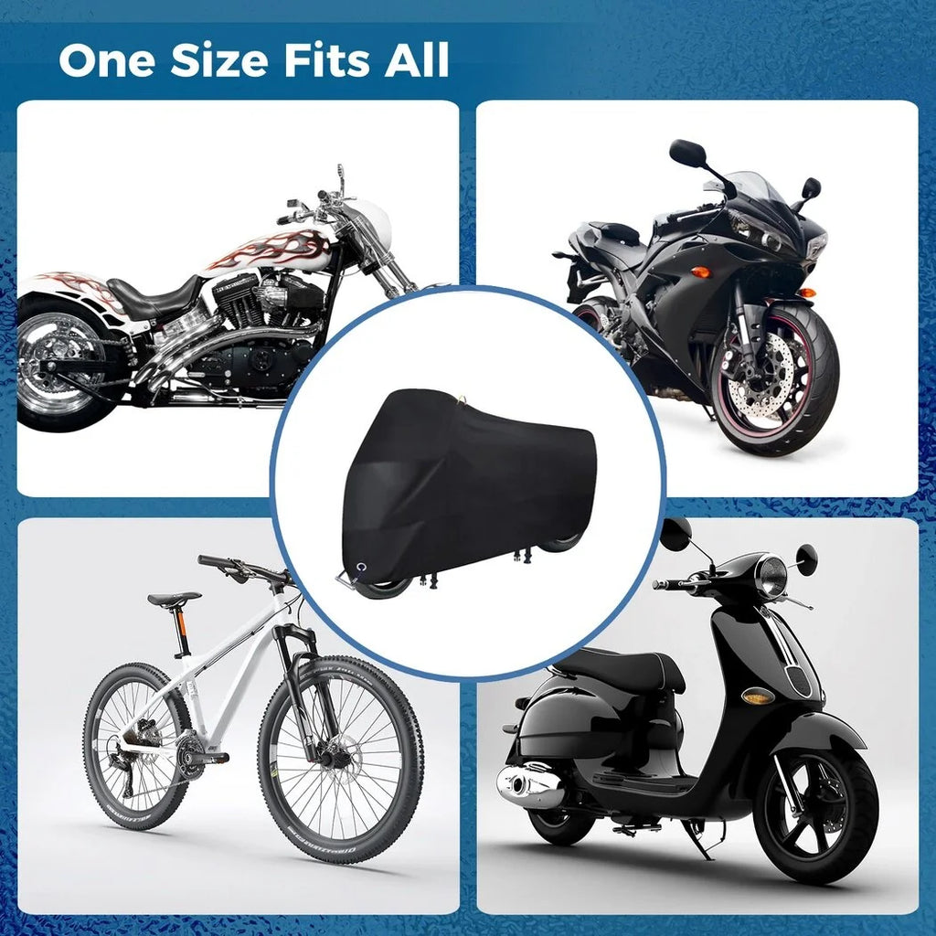 Waterproof 210D Oxford Fabric Bicycle Cover with Windproof Buckles E21763