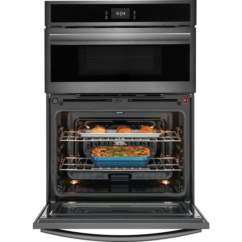 30 in Electric Built-In Wall Oven & Microwave Combination Black Stainless Steel S43441
