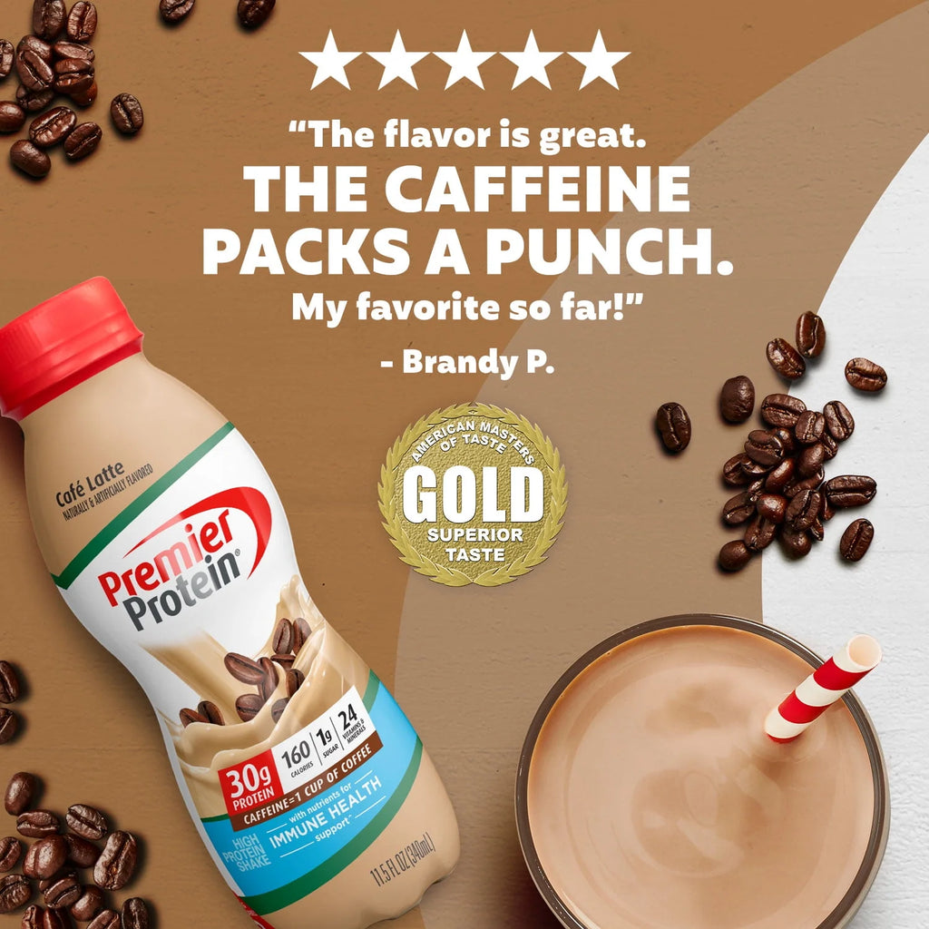 Cafe Latte Protein Shake, 30g Protein, 11.5 fl oz, 12 Ct L41914