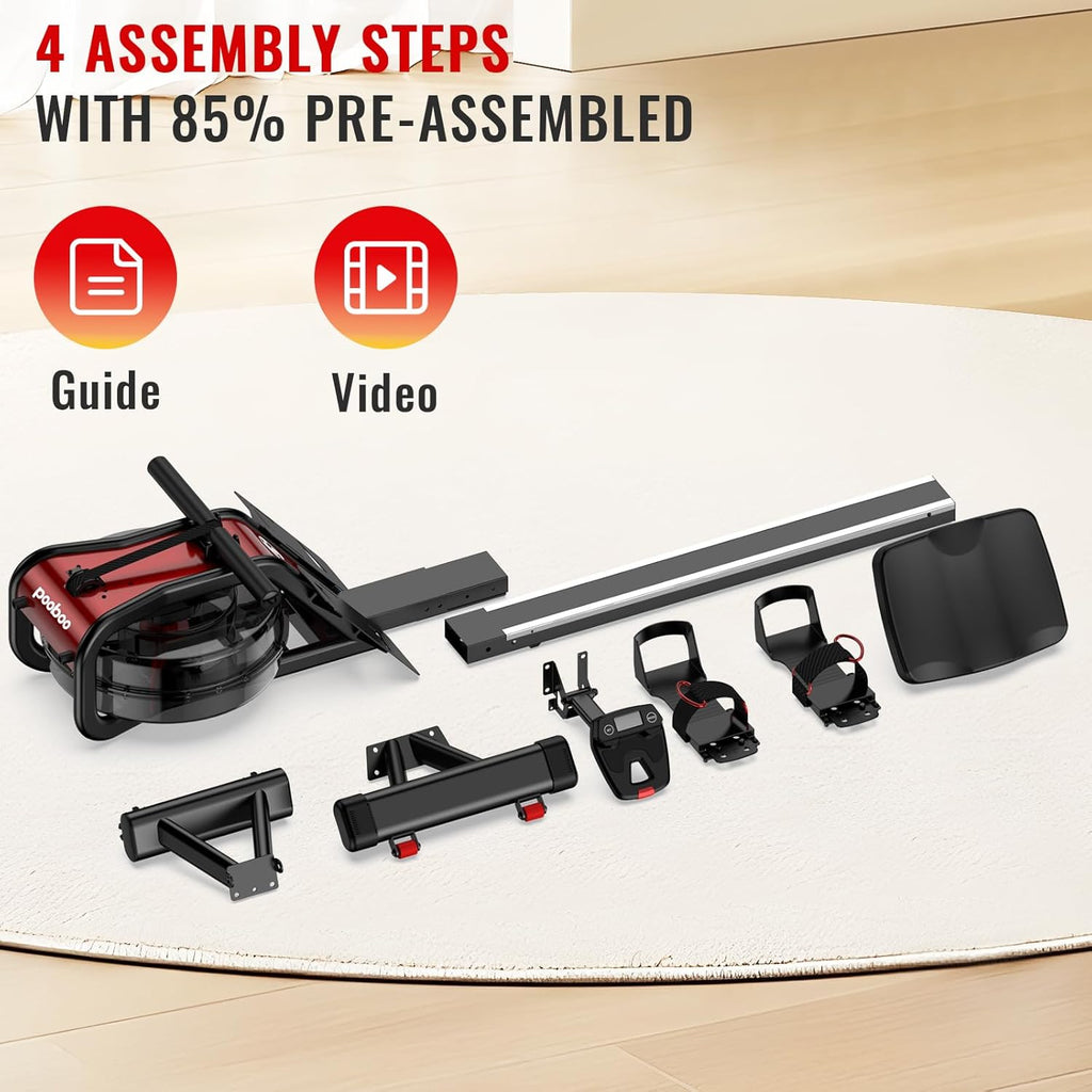 Magnetic Rower with LCD Monitor L1783