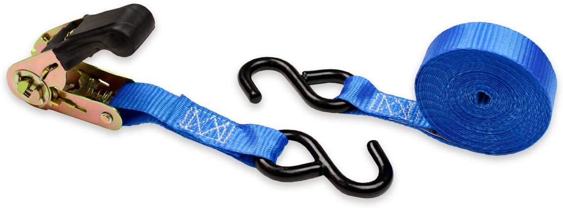 Heavy-Duty Ground Anchor Kit with 4 Anchors, 4 Ratchet Straps, and 4 Soft Loops A641876