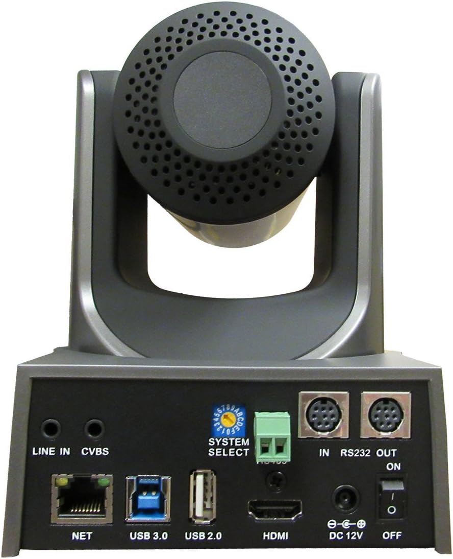 2MP Full HD Indoor PTZ Camera, 12x Optical Zoom, USB 3.0, HDMI, White V9701