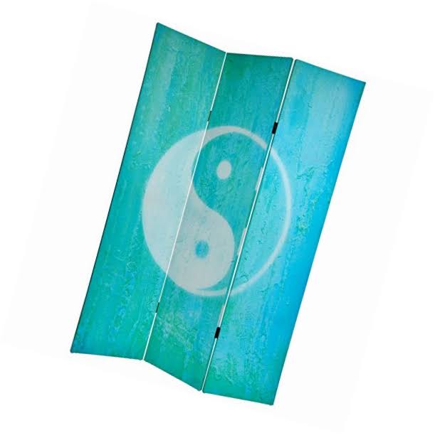 6 ft. Tall Double Sided Canvas Room Divider B87056