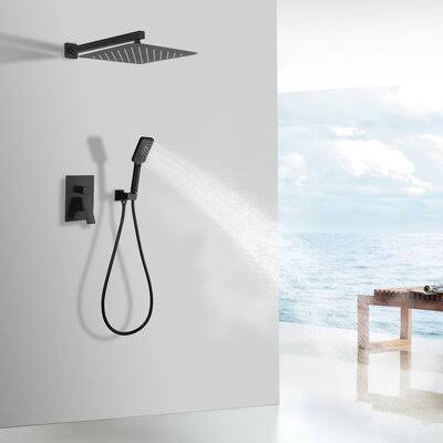 Matte Black Built-in Shower System H536