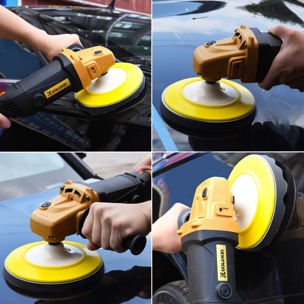 1400W 6-Speed Variable Speed Rotary Orbital Polisher V571318