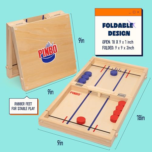 Foldable 2-Player Wooden Tabletop Game H13917