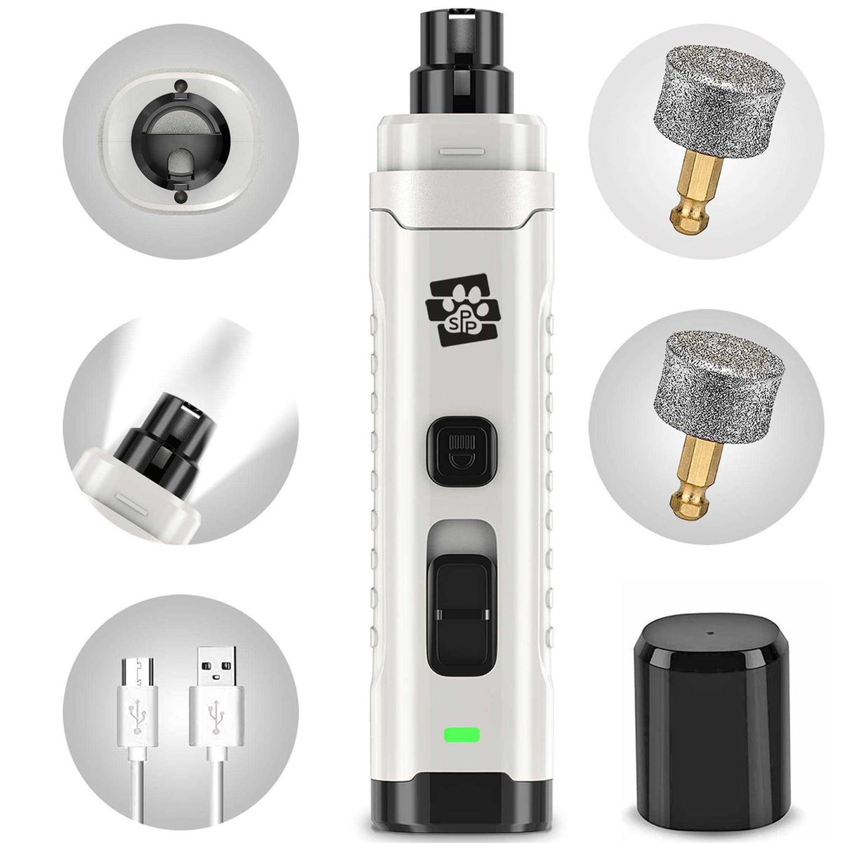 Dog Nail Grinder with 2 LED Lights P2548