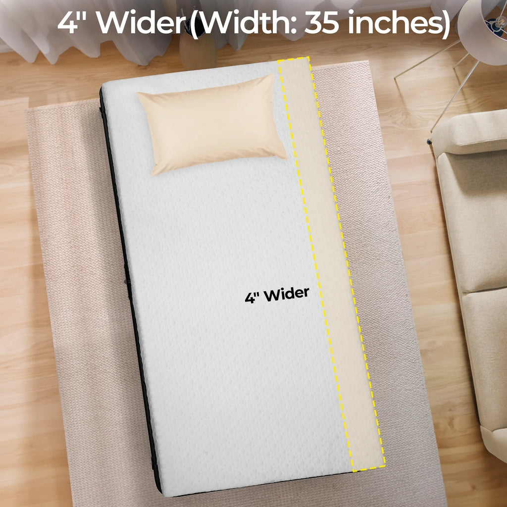 Folding Bed with Memory Foam Mattress V502