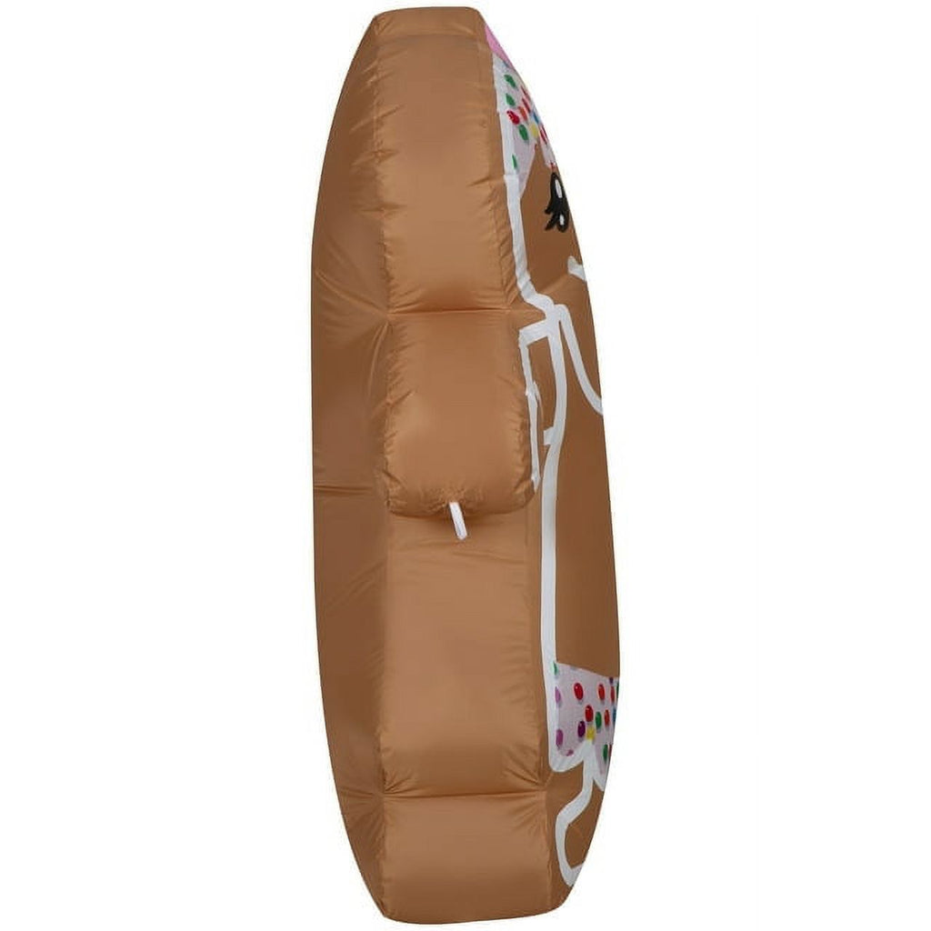 4 Foot Christmas Gingerbread Girl Inflatable V27790